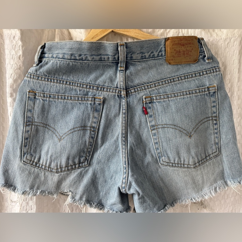 Levi's Vintage Light Blue Denim Cut Off Shorts